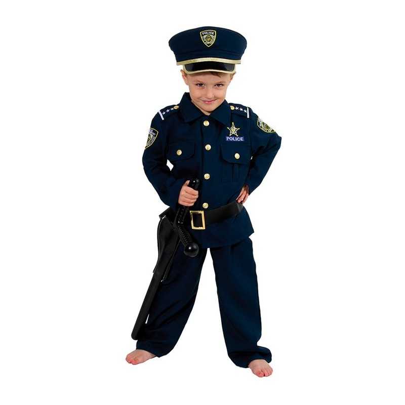 DEGUISEMENT POLICIER LUXE AVEC SIFFLET TAILLE 140