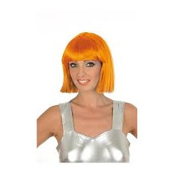 PERRUQUE AU CARRE CRAZY ORANGE FLUO