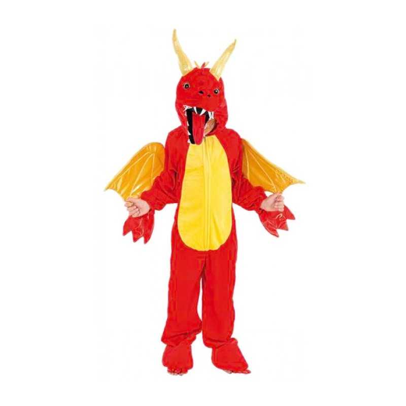 DEGUISEMENT DRAGON ROUGE TAILLE 10 ANS
