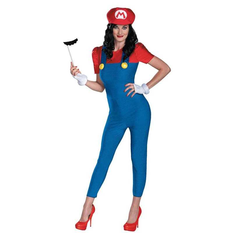 DEGUISEMENT MARIO COMBI FEMME TAILLE S