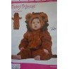DEGUISEMENT LION POILU ENTIER TAILLE 104