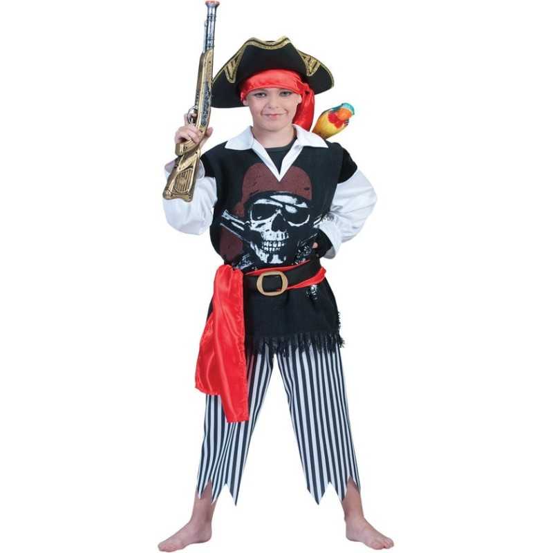 DEGUISEMENT CHEMISE PIRATE TETE DE MORT TAILLE 12 ANS OU 152 CM