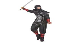 DEGUISEMENT NINJA NOIR ET ARGENT