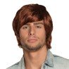 PERRUQUE TYLER HOMME ANNEES 70'S CHEVEUX CHATAINS ROUX COURTS