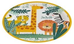 8 ASSIETTES ANIMAUX DE LA JUNGLE ECO 23 CM