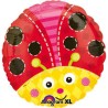 BALLON METALLIQUE ROND COCCINELLE 43 CM