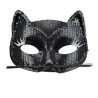 MASQUE LOUP CHAT NOIR PAILLETTES