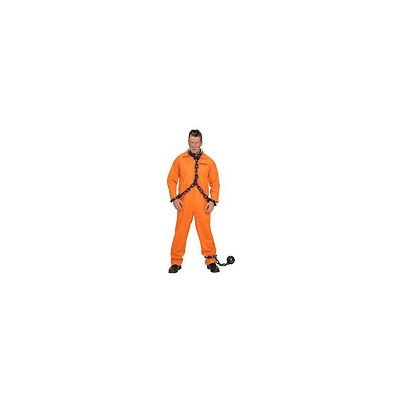 DEGUISEMENT DETENU ORANGE TAILLE XL