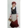 DEGUISEMENT MARIE INGALLS AUBERGISTE MEDIEVALE TAILLE 6 ANS OU 116 CM