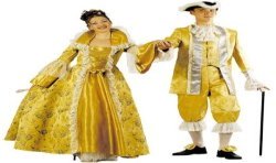 DEGUISEMENT ROBE MARQUISE OR ENFANT TAILLE 140 