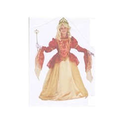 DEGUISEMENT LA DAME AUX CAMELIAS ROBE ROUGE TAILLE 10 ANS