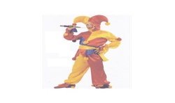 DEGUISEMENT FOU DU ROI JAUNE ROUGE BLEU TAILLE 116