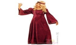 DEGUISEMENT ROBE MEDIEVALE BORDEAUX JULIETTE TAILLE 128