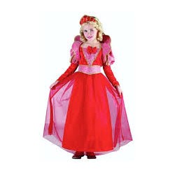 DEGUISEMENT REINE ROUGE 10/12 ANS