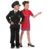 DEGUISEMENT HOTESSE DE L'AIR ROBE ROUGE TAILLE 6 ANS