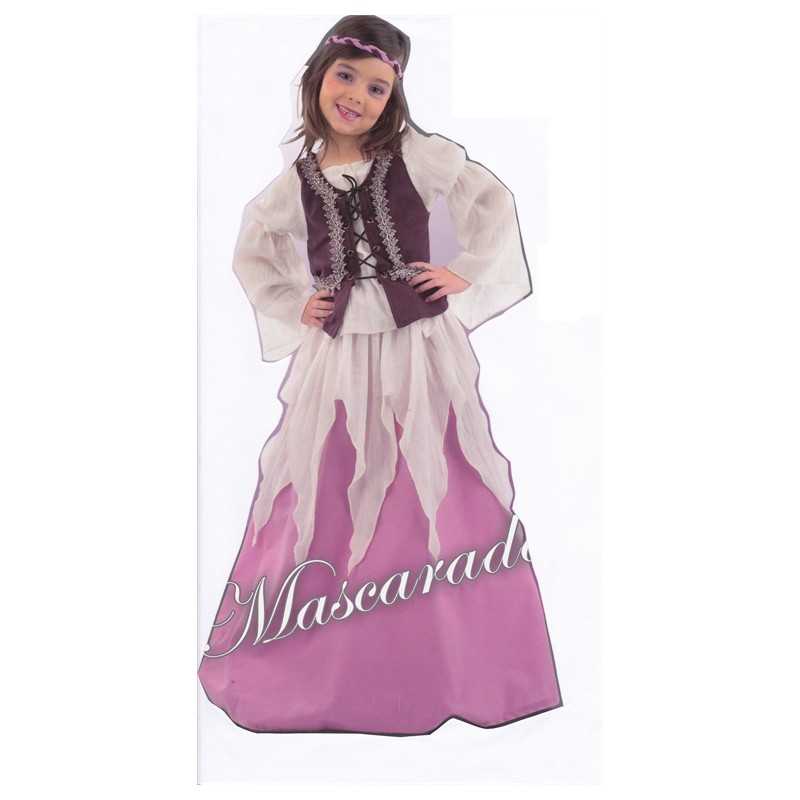 DEGUISEMENT ROBE MEDIEVALE PETITE JULIETTE TAILLE 8 ANS