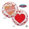 BALLON BUBBLE HAPPY VALENTINE'S DAY 56 CM