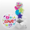 BALLON BUBBLE TRANSPARENT LOVE 56 CM