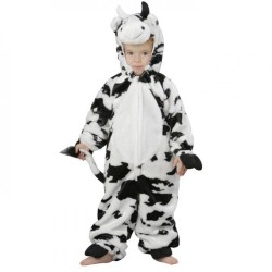 DEGUISEMENT VACHE COMBINAISON PELUCHE TAILLE 4 ANS