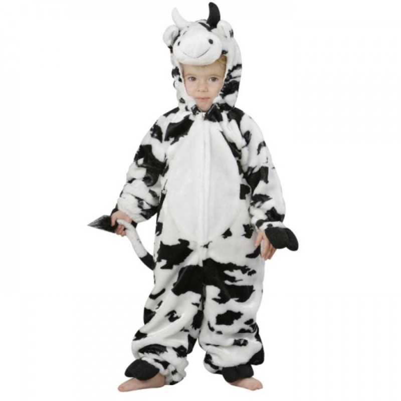 DEGUISEMENT VACHE COMBINAISON PELUCHE TAILLE 4 ANS