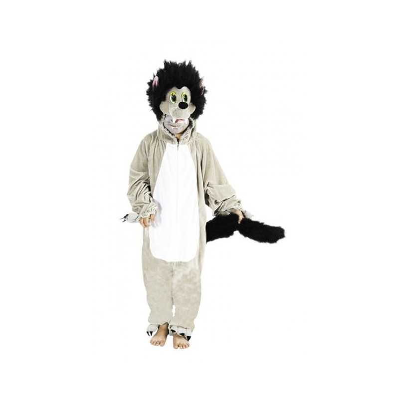 DEGUISEMENT LOUP GRIS TAILLE 8 ANS 