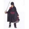 DEGUISEMENT ZORRO ROUGE ET NOIR TAILLE 3/5 ANS