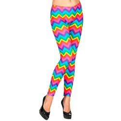 LEGGING ARC EN CIEL MULTICOLORE FLUO NEON TAILLE L/XL