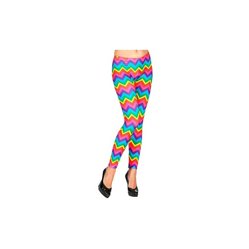 LEGGING ARC EN CIEL MULTICOLORE FLUO NEON TAILLE L/XL