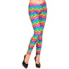 LEGGING ARC EN CIEL MULTICOLORE FLUO NEON TAILLE L/XL