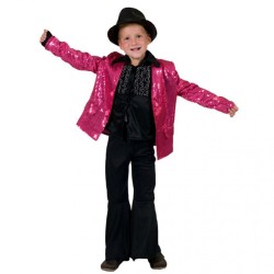 DEGUISEMENT VESTE FUSCHIA PAILLETTE TAILLE 164