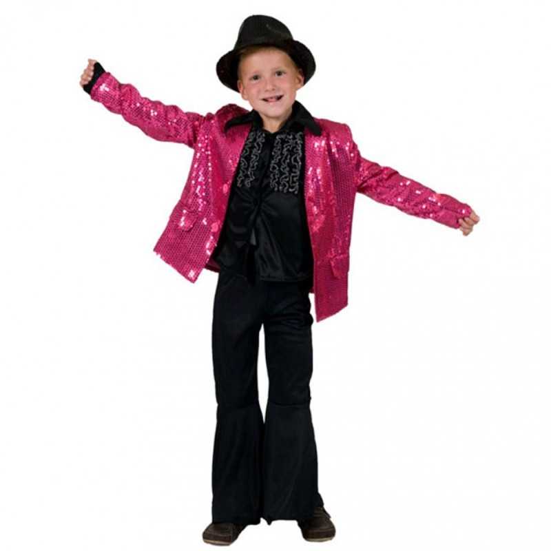 DEGUISEMENT VESTE FUSCHIA PAILLETTE TAILLE 164