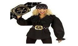 CEINTURE PIRATE EN TISSU TETE DE MORT