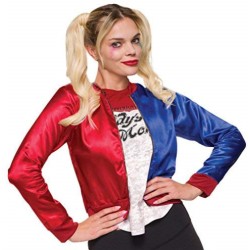 DEGUISEMENT VESTE TEE SHIRT INTEGRE HARLEY QUINN SUICIDE SQUAD TAILLE S