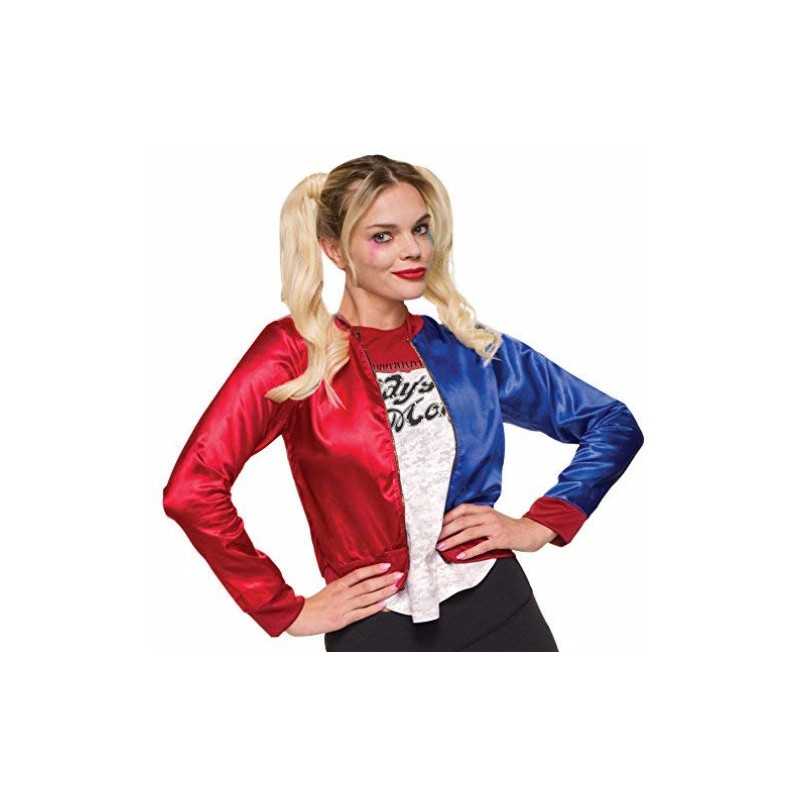 DEGUISEMENT VESTE TEE SHIRT INTEGRE HARLEY QUINN SUICIDE SQUAD TAILLE S