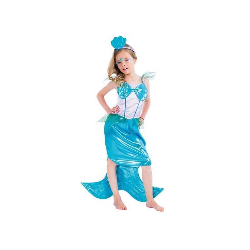 DEGUISEMENT SIRENE BLEUE TAILLE 8 ANS