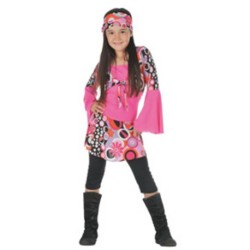 DEGUISEMENT TUNIQUE HIPPY PSYCHEE TAILLE 3-4 ANS