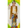 DEGUISEMENT GARCON HIPPY BOY PEACE AND LOVE TAILLE 3-4 ANS