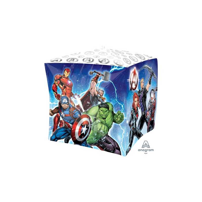BALLON METALLIQUE CUBEZ AVENGER 38 X 38 CM