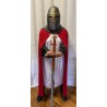 DEGUISEMENT CROISE TEMPLIER BLANC ET ROUGE TAILLE XL