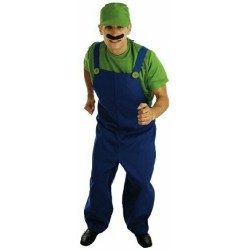 DEGUISEMENT PLOMBIER VERT LUIGI TAILLE S