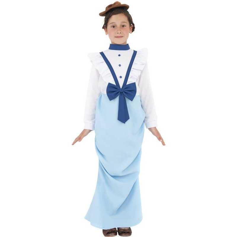 DEGUISEMENT FILLE DE L'EPOQUE VICTORIENNE TAILLE 4/6 ANS