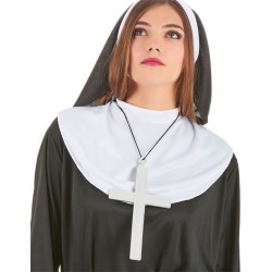 CROIX DE MOINE COULEUR ARGENT