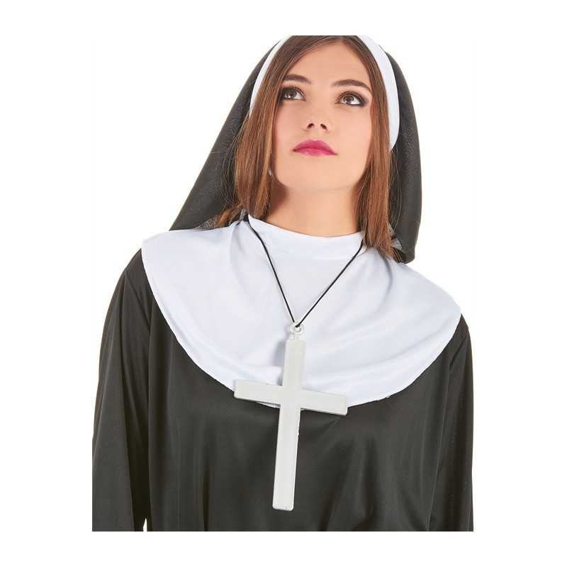 CROIX DE MOINE COULEUR ARGENT