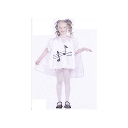 DEGUISEMENT ROBE NOTE DE MUSIQUE TAILLE 6 ANS