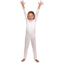 DEGUISEMENT COMBINAISON JUSTAUCORPS BLANC TAILLE 128