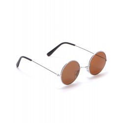 LUNETTES HIPPIES RONDES MARRON