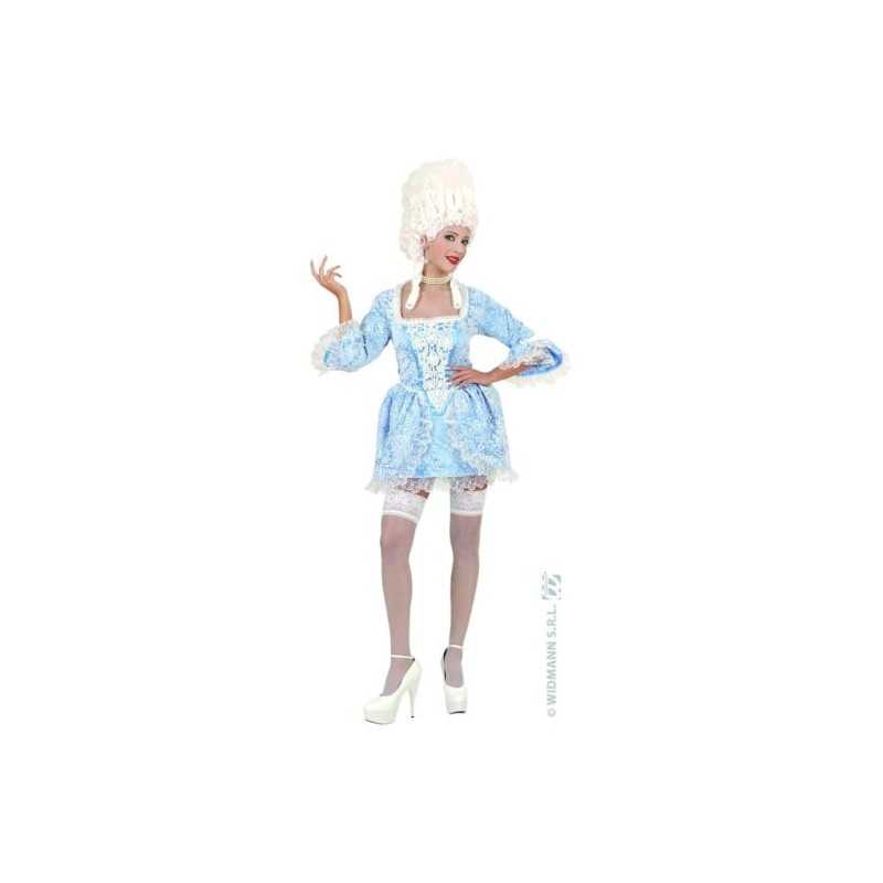 DEGUISEMENT MARQUISE BAROQUE SEXY BLEUE TAILLE S