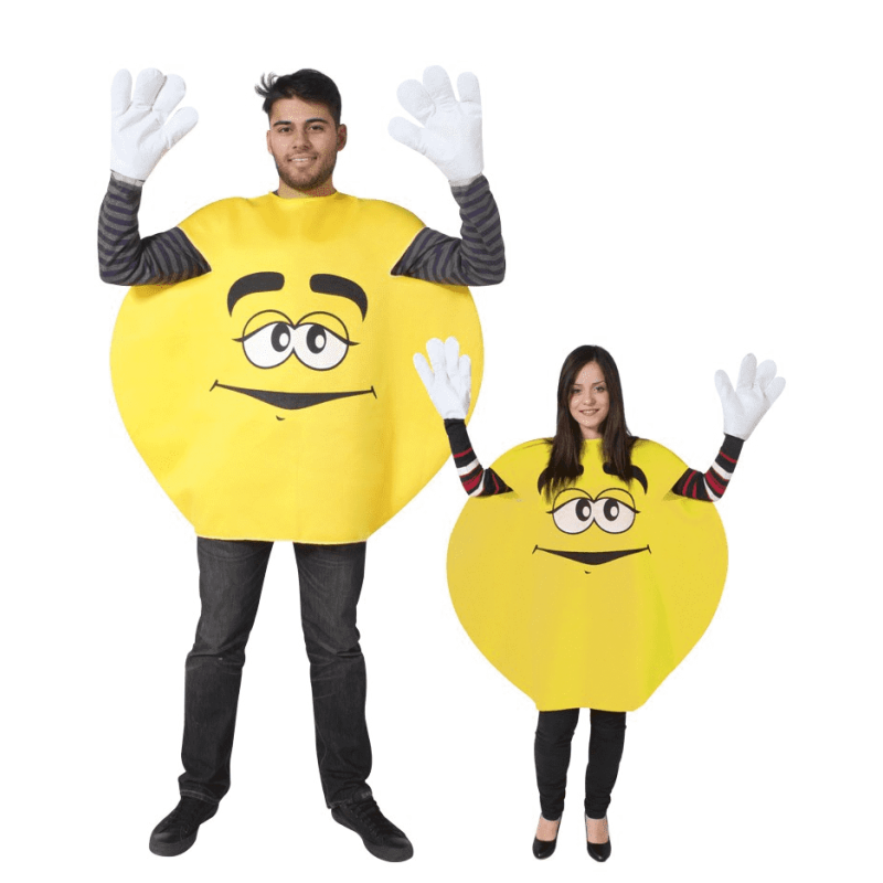 DEGUISEMENT BONBON JAUNE TAILLE UNIQUE