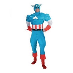 DEGUISEMENT CAPTAIN AMERICA CAGOULE TAILLE XL