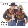 DEGUISEMENT VESTE DE COWBOY FRANGEE TAILLE 46